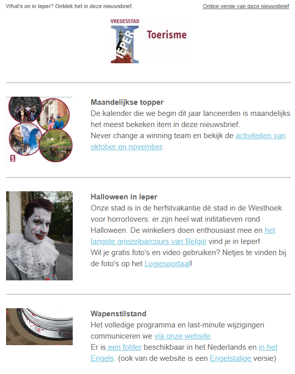 Voorbeeld nieuwsbrief
