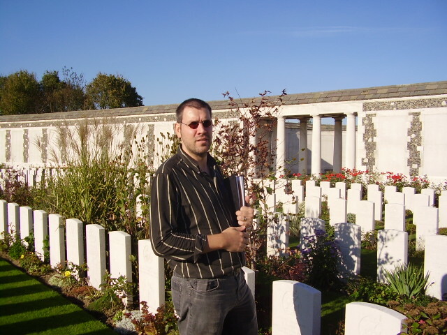 Wouter Feys op Tyne Cot