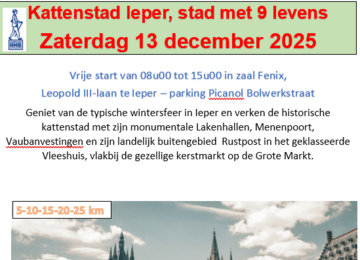Wandeling: Ieper kattenstad, stad met 9 levens